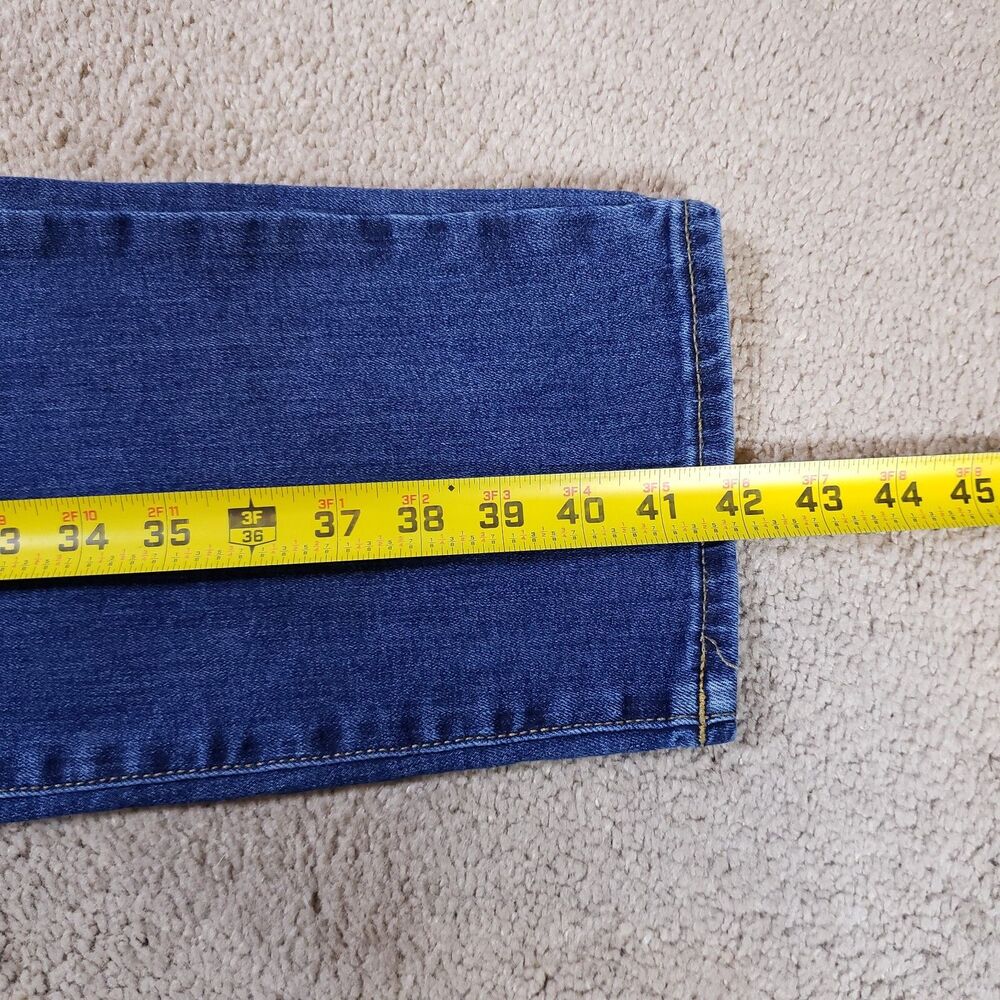 Lucky Brand Mens Jeans 38x32 (Fits 36x31) Blue 412 Athletic Slim Dark Whiskered - Picture 11 of 12